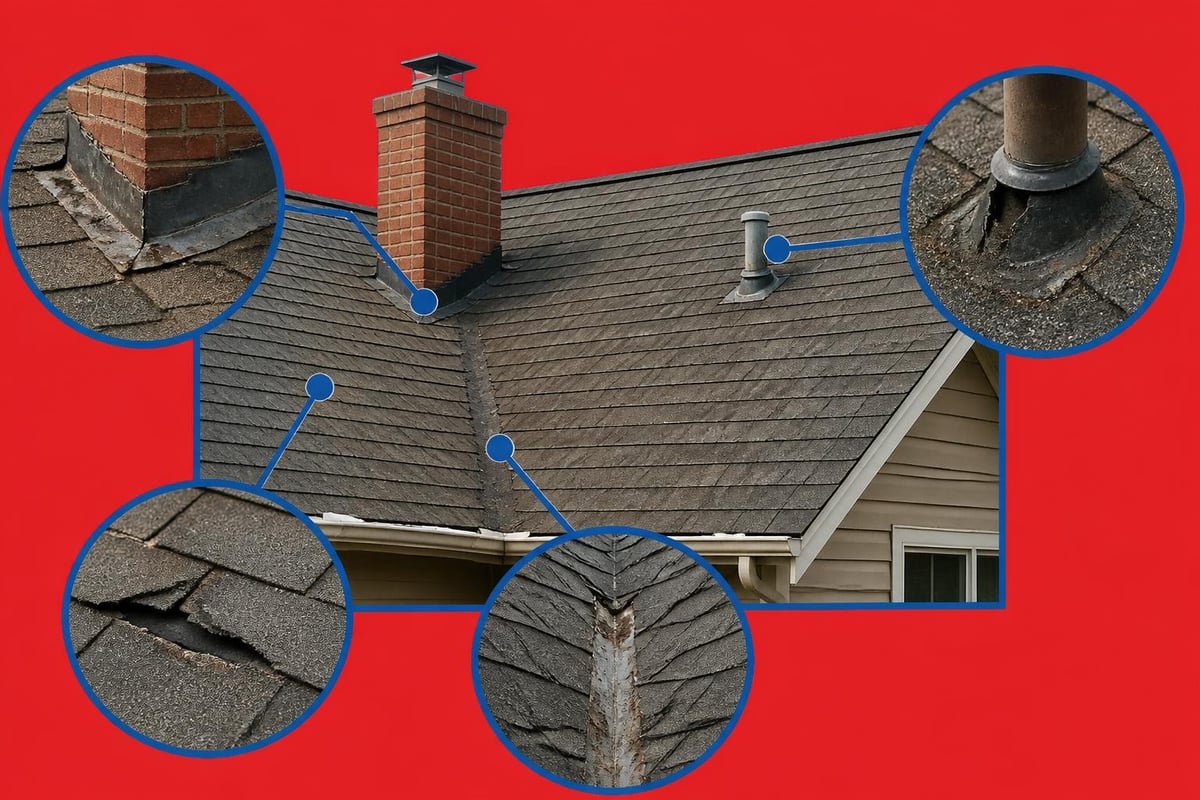 Common roof leak sources