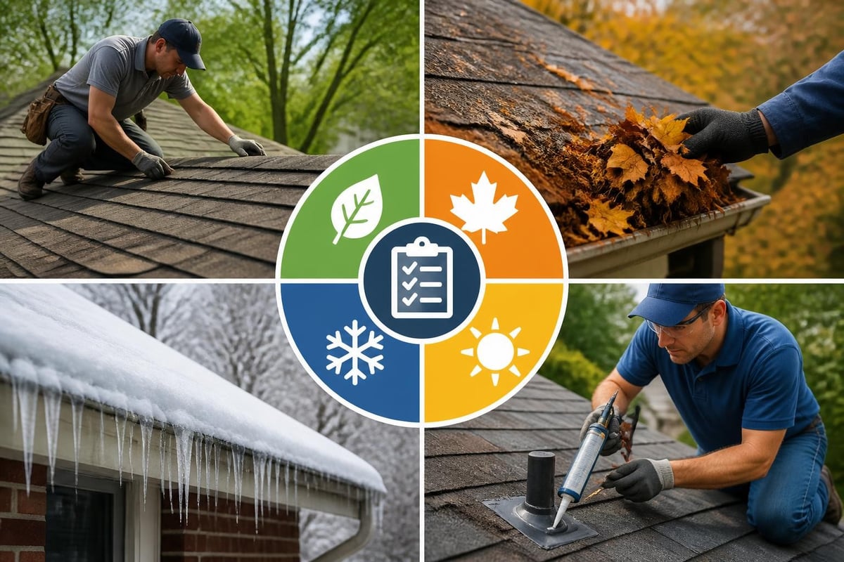 Seasonal roof maintenance calendar