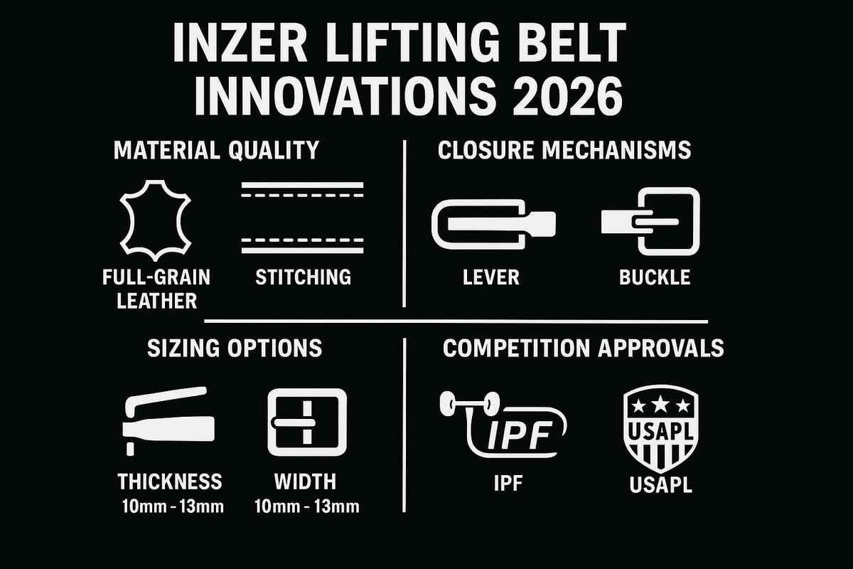 Key Features and Innovations of Inzer Lifting Belts