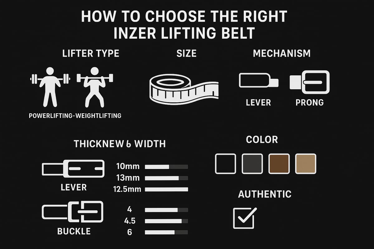 How to Choose the Right Inzer Lifting Belt for Your Goals