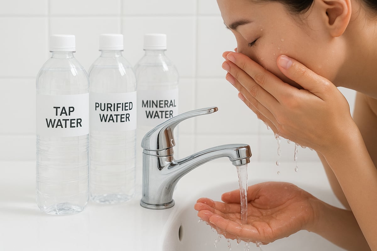 洗顔水の種類と美肌への効果