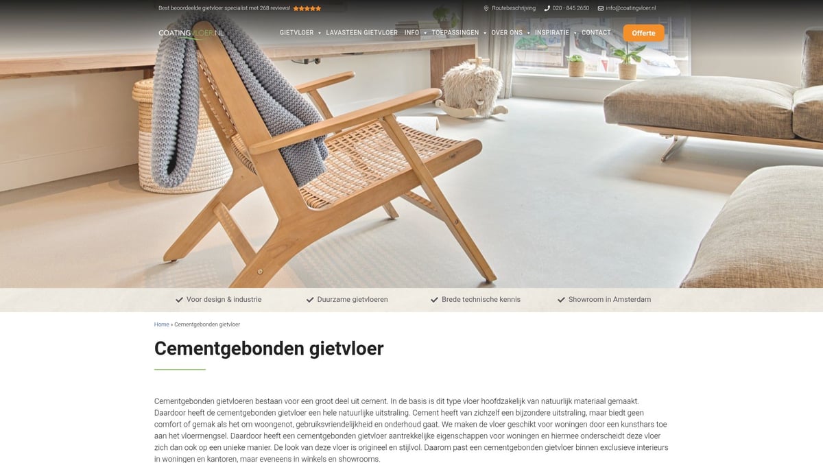 6 Populaire Soorten Gietvloer Voor Jouw Interieur in 2026 - Cementgebonden gietvloer