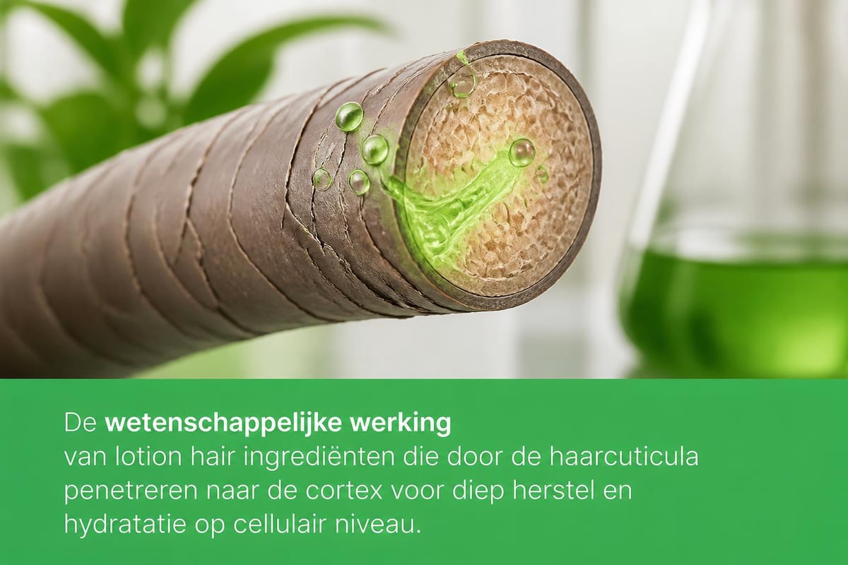 Hoe lotion hair moleculen doordringen