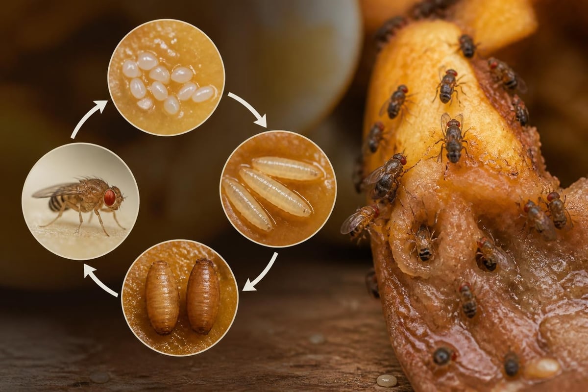 Fruit fly breeding cycle