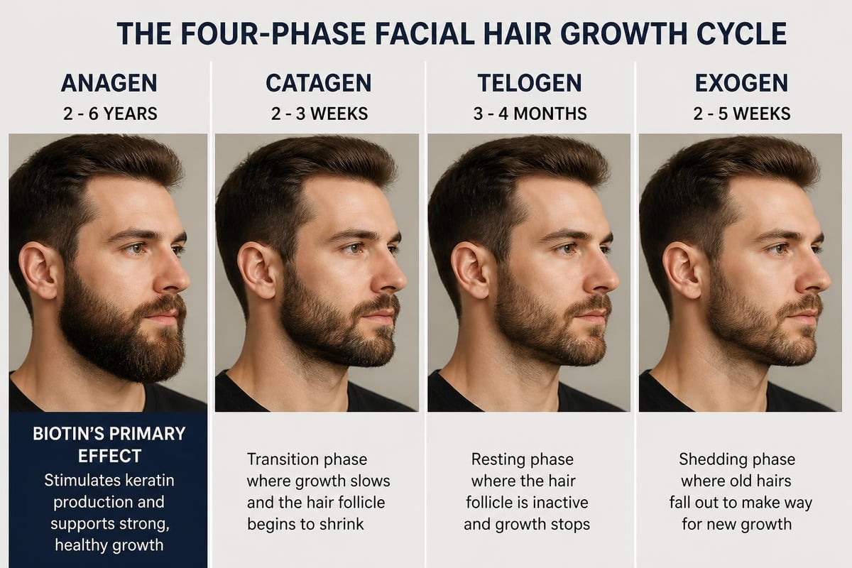 Hair growth cycle timeline