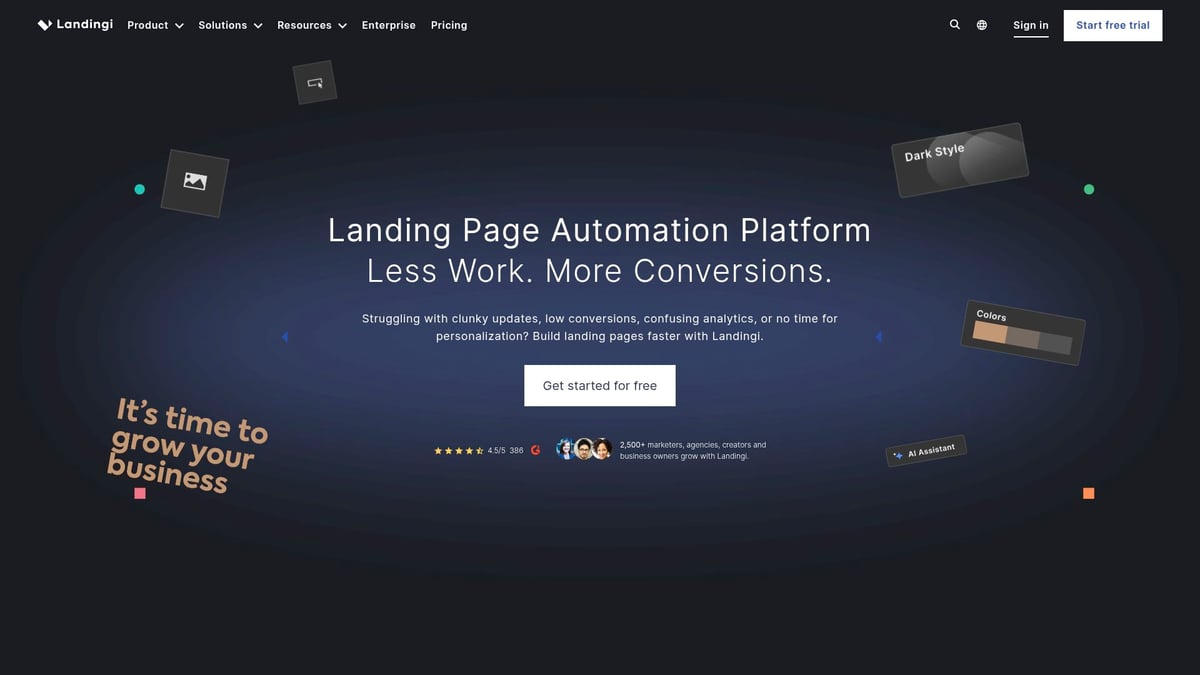 10 Inspiring AI Landing Pages to Boost Conversions in 2025 - Landingi AI