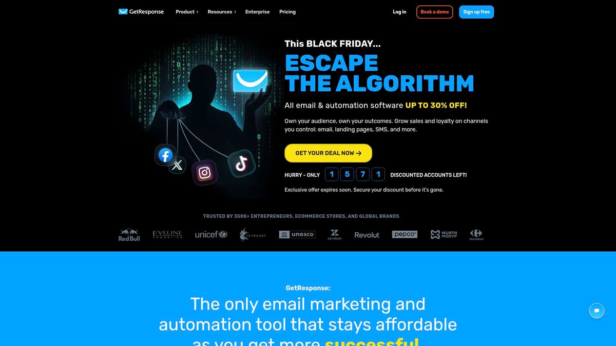 10 Inspiring AI Landing Pages to Boost Conversions in 2025 - GetResponse AI Landing Pages