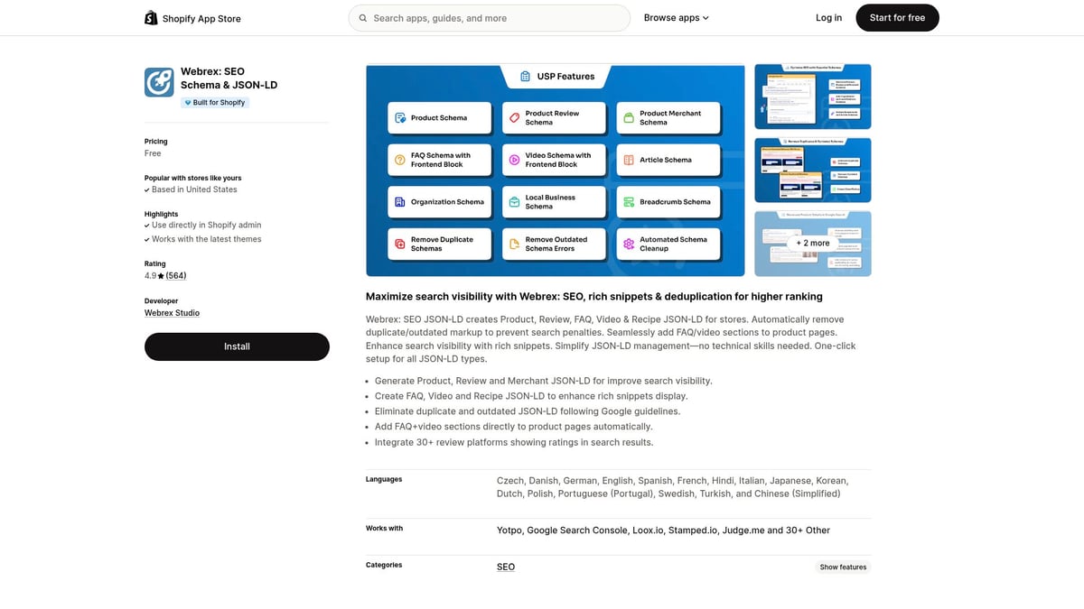 Top 10 SEO Apps to Boost Your Rankings in 2026 - Webrex: SEO Schema & JSON-LD
