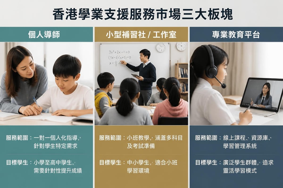 學術輔導服務市場分類