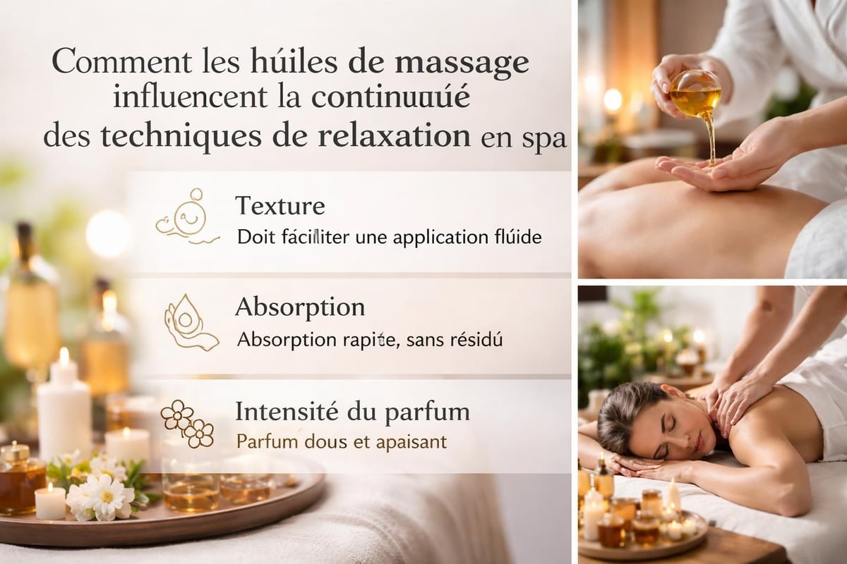Critères de sélection d'une huile de massage relaxant