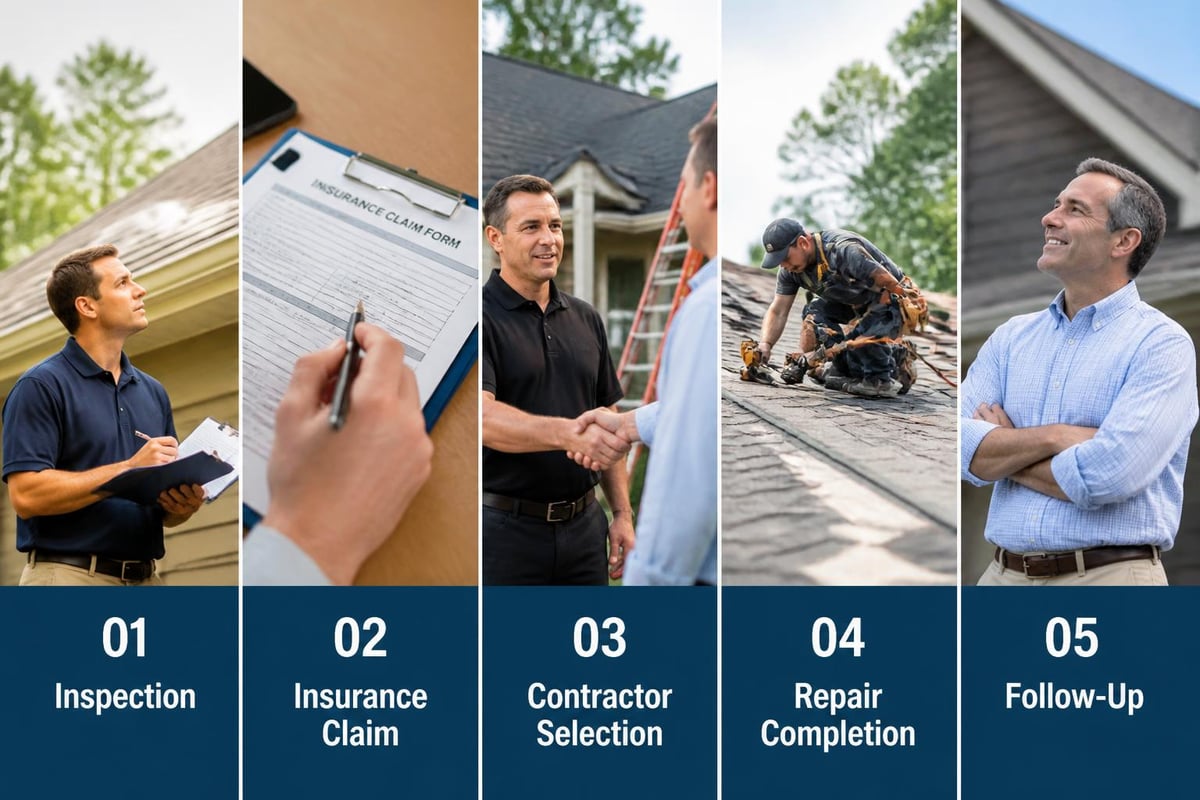 Roof repair process timeline