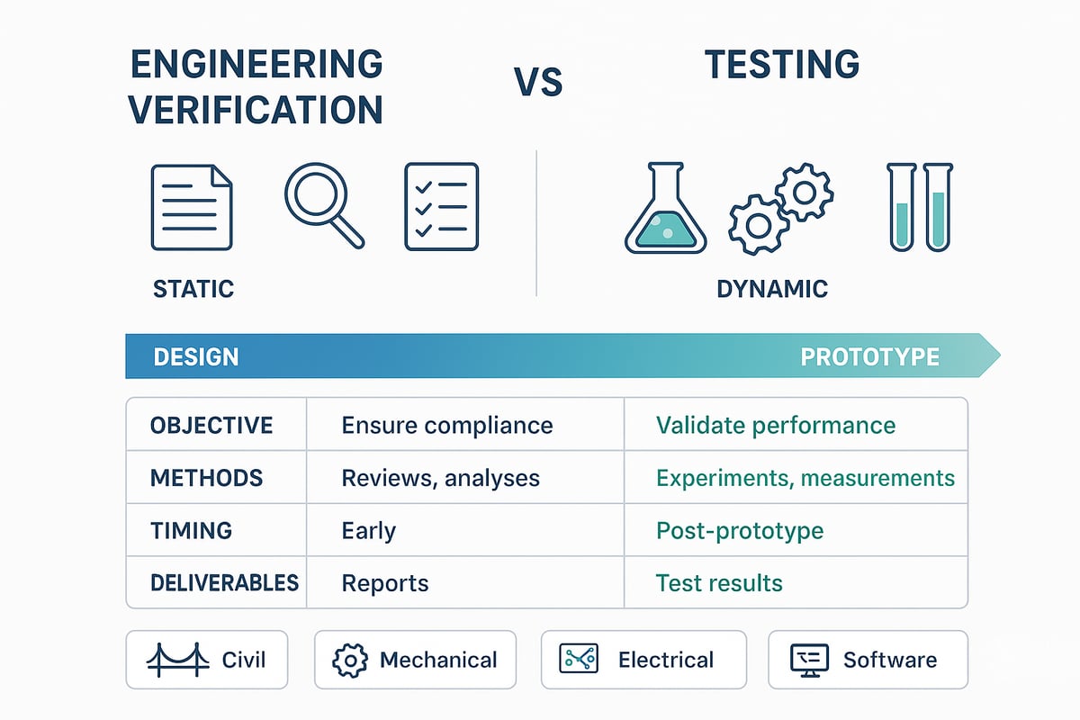 Engineering Verification vs Testing: Key Differences