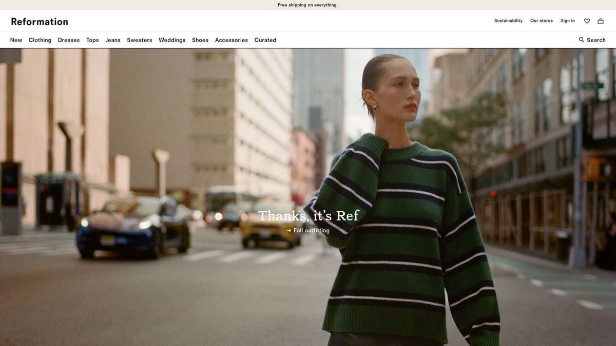 9 Must-Try Best Online Clothing Boutiques for 2025 - Reformation