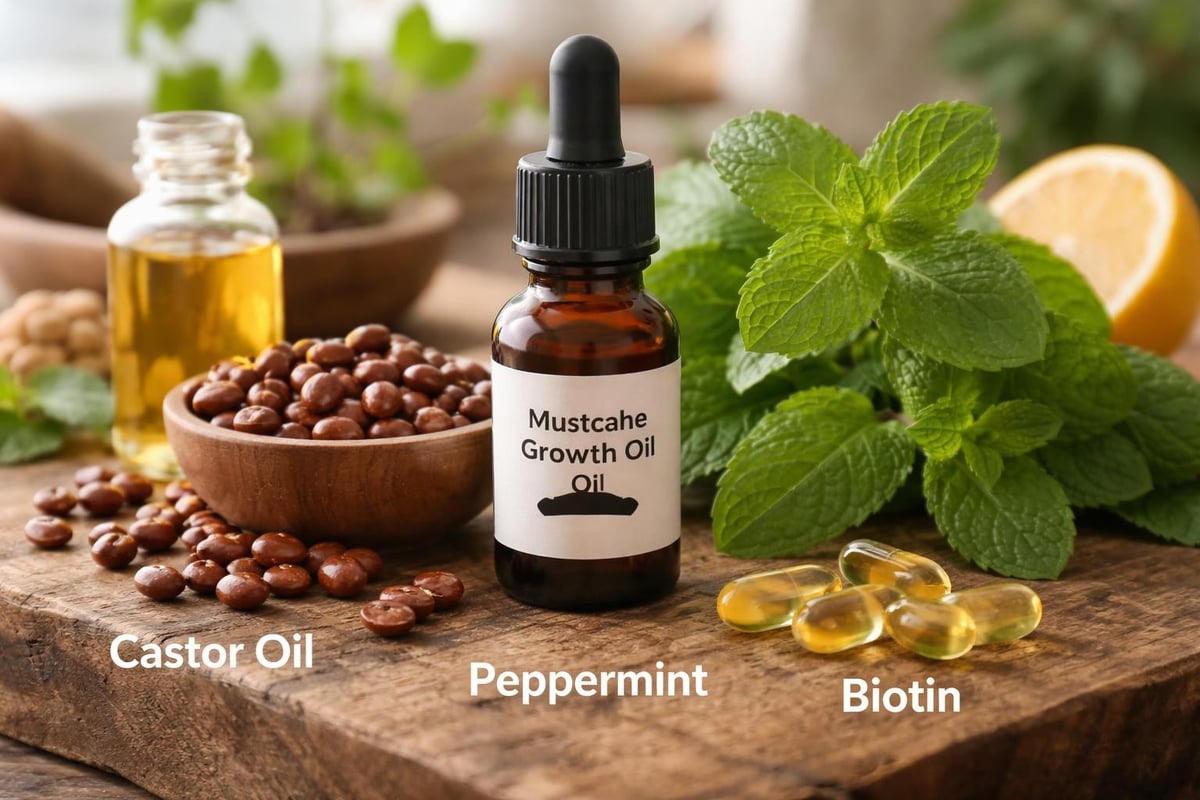 Mustache growth oil ingredients