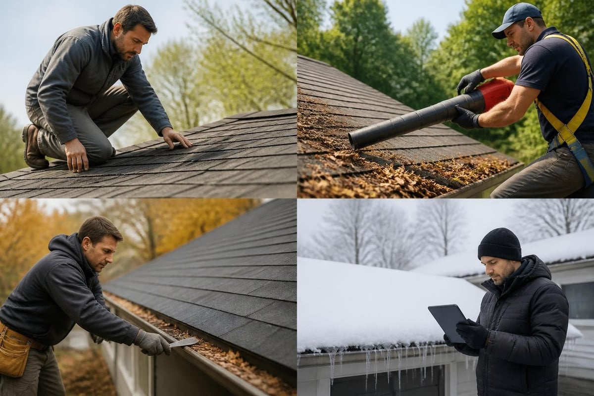 Asphalt roof maintenance schedule