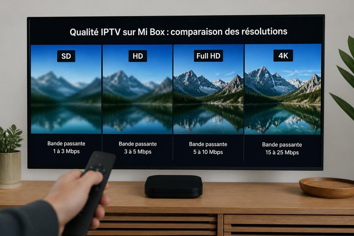 Comparaison qualités streaming
