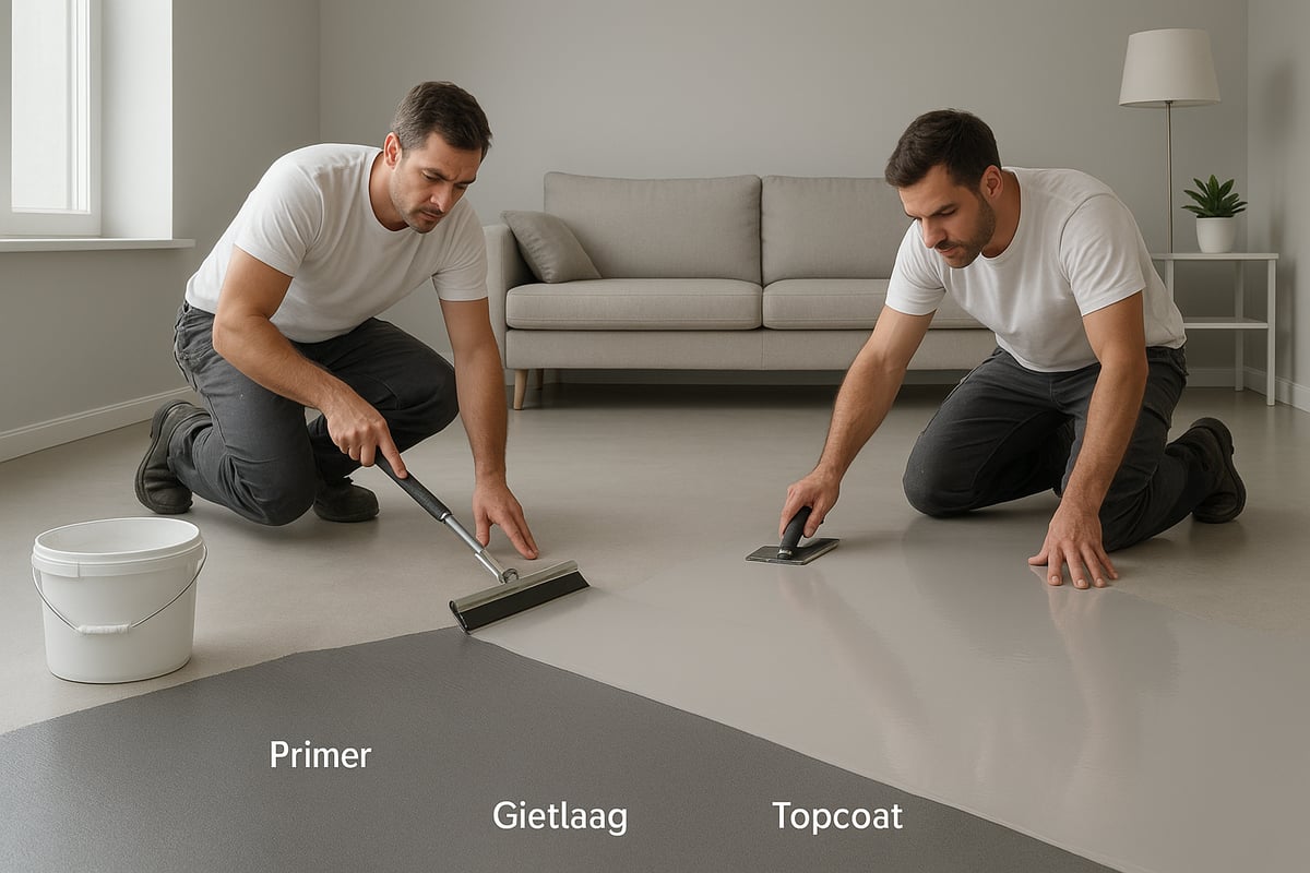 Prijsopbouw van een PU gietvloer per m2 in 2026