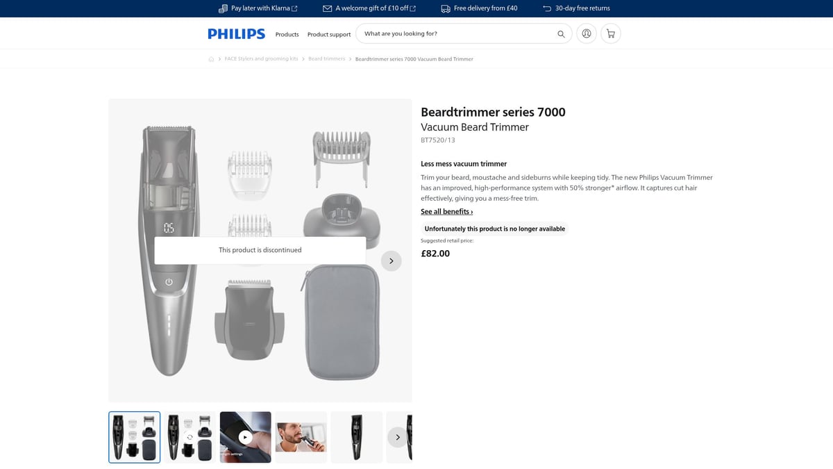 Top 7 Philips Beard Trimmers for Effortless Grooming in 2026 - Philips Series 7000 Vacuum Beard Trimmer BT7520/13
