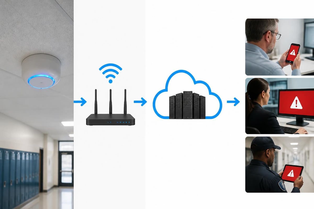 Vape detection network architecture