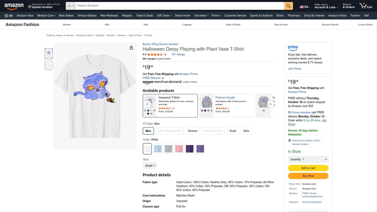 Top 10 T Shirt Best Sellers to Shop in 2025 - Kpop Demon Hunters Halloween Derpy Playing with Plant Vase T-Shirt