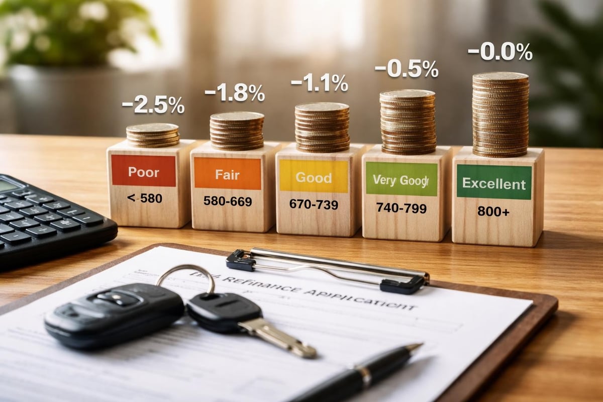 Credit score tiers and rate ranges