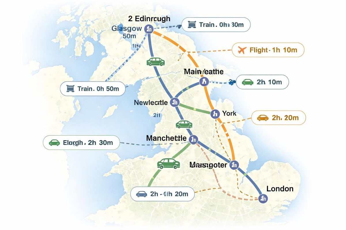 Transportation connections between Scotland and England