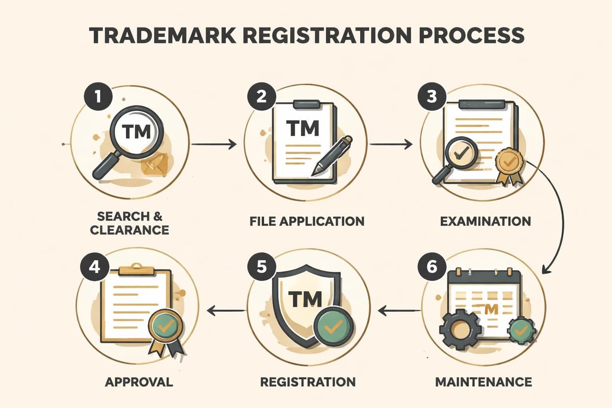 Trademark registration workflow