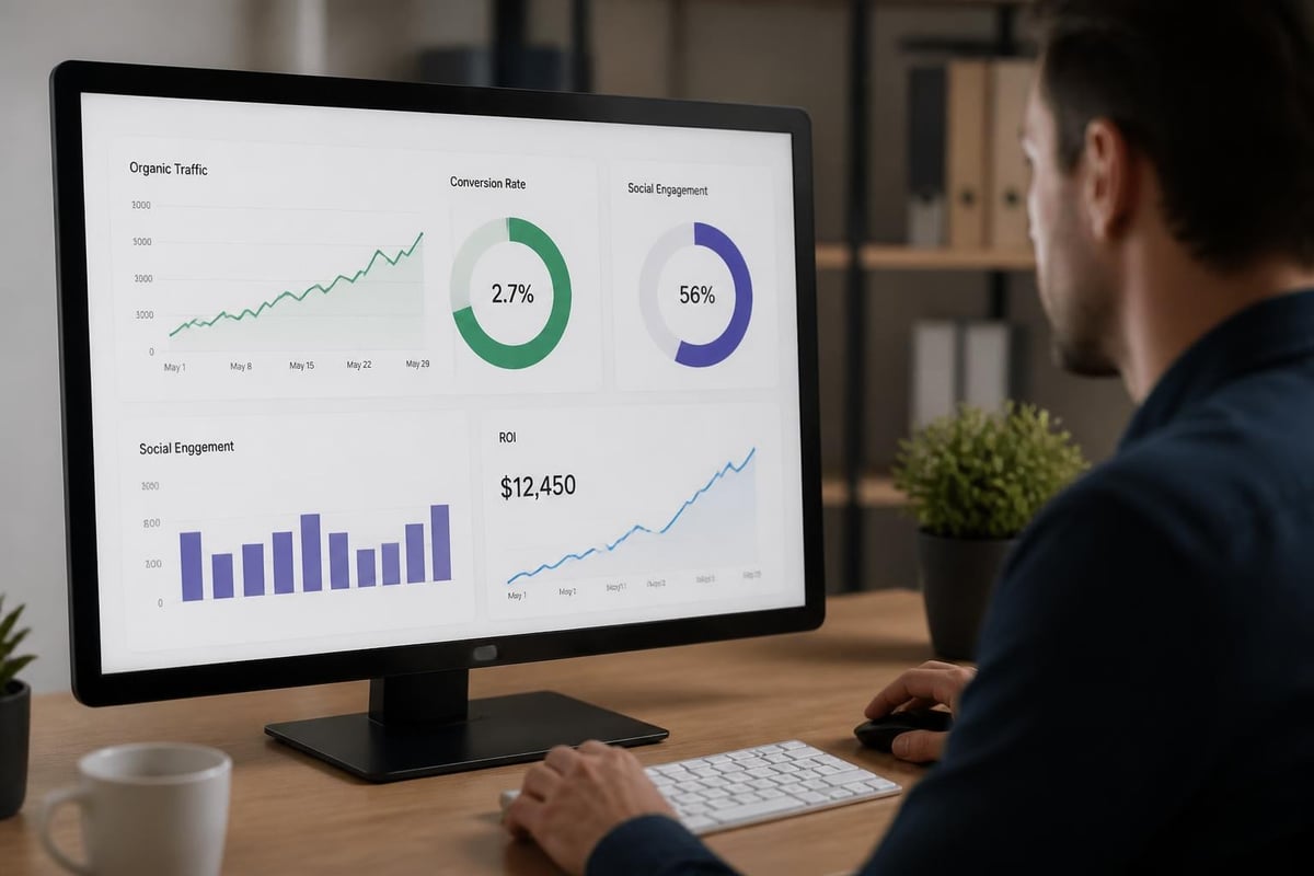 Marketing analytics dashboard