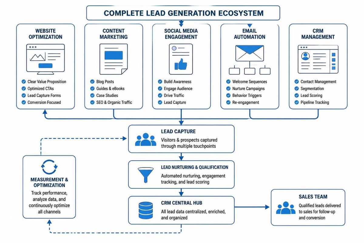 Lead generation system workflow