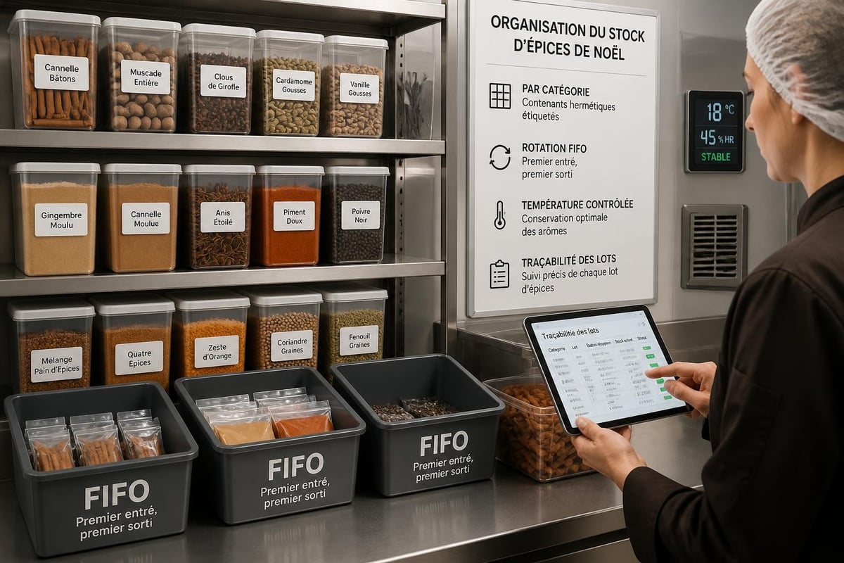 Stockage professionnel épices