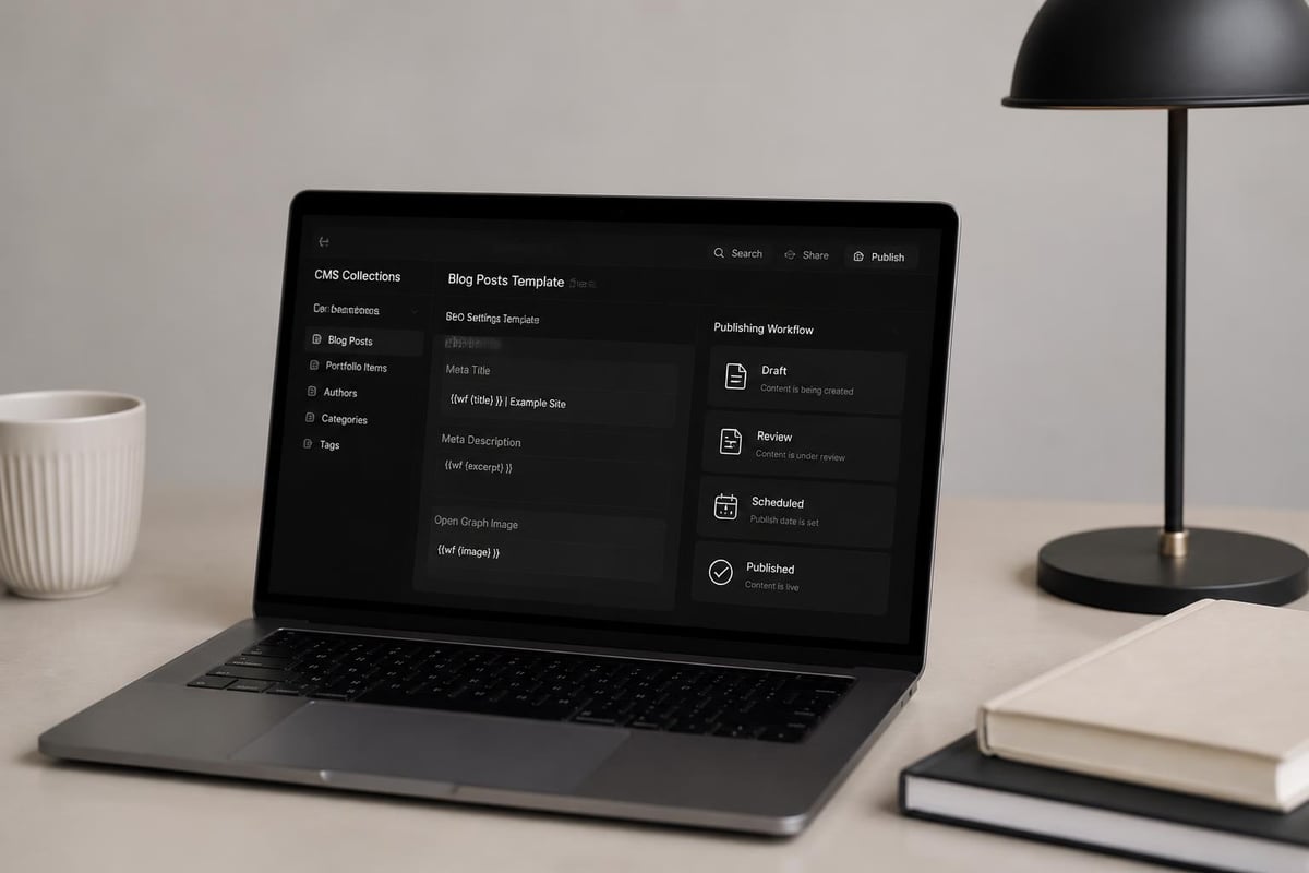 Webflow CMS SEO configuration