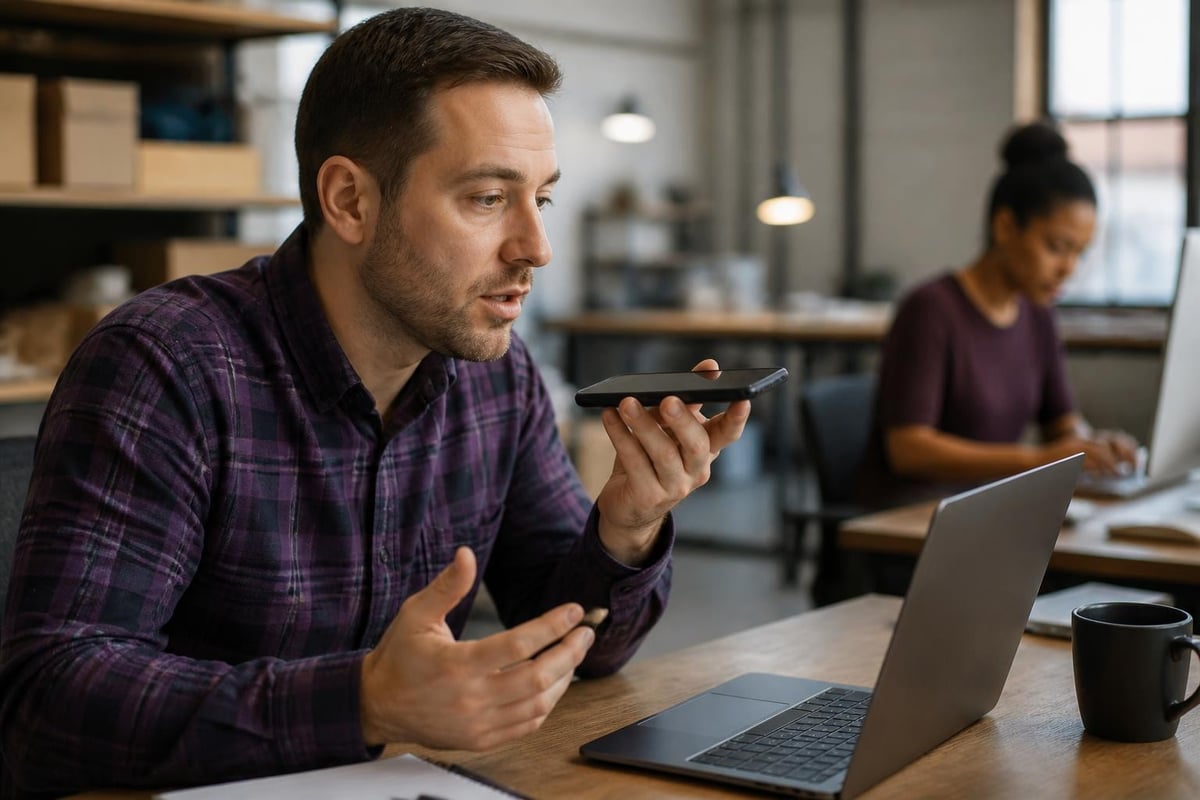 Voice input replacing traditional typing