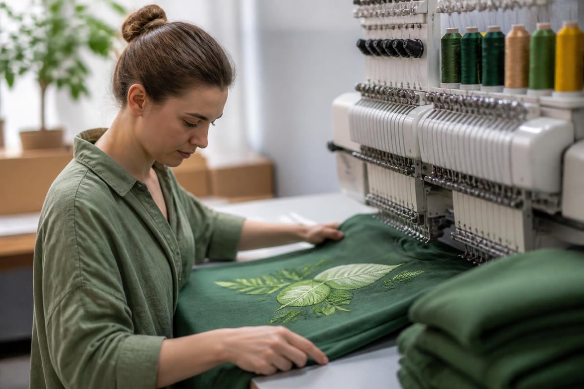 Sustainable embroidery workflow