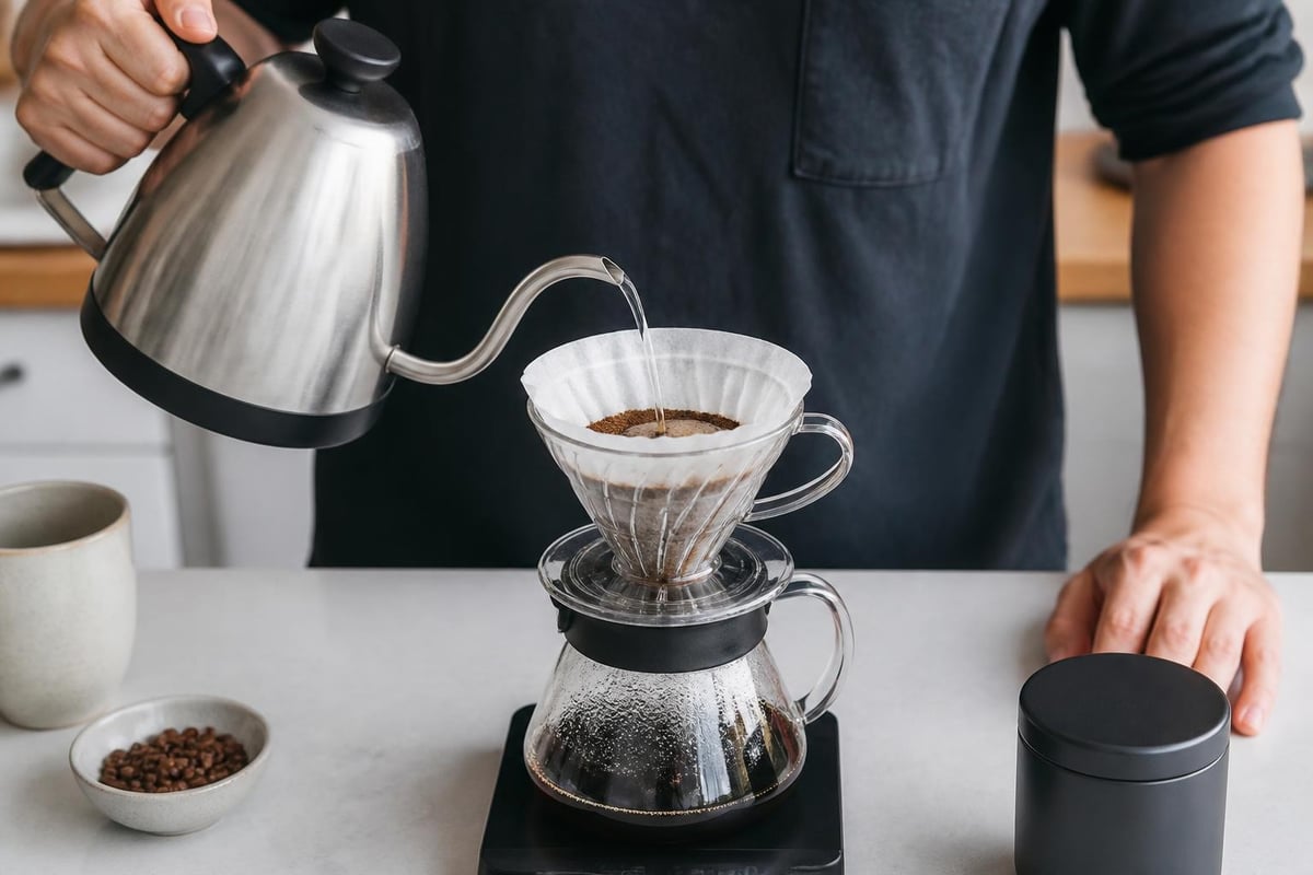 Pour over brewing variables