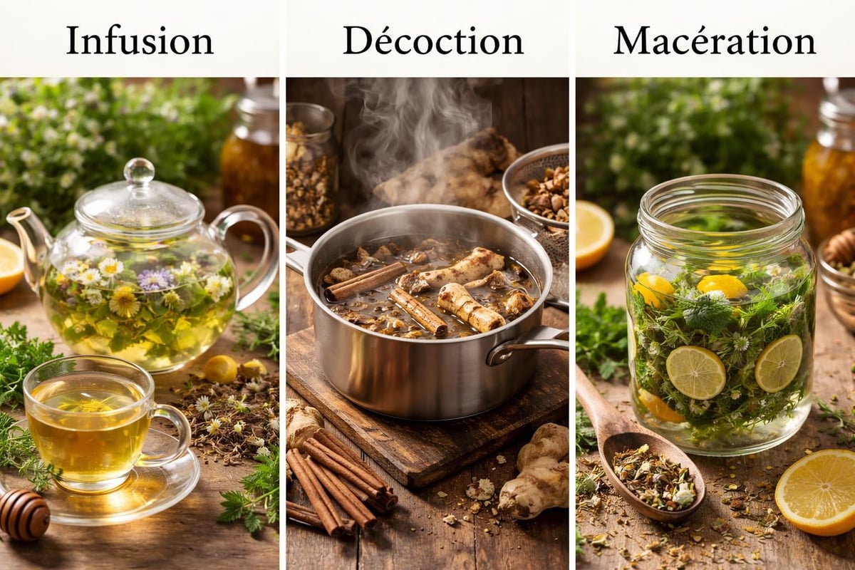 Extraction methods for medicinal plant tisanes