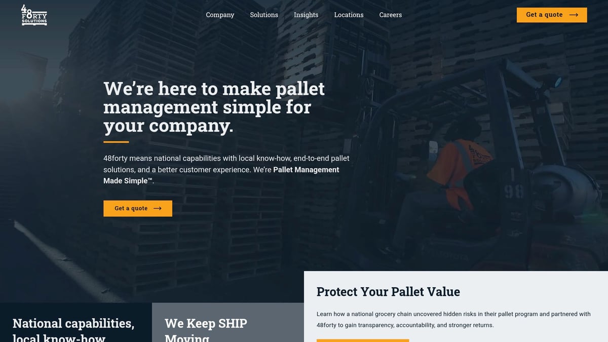 Top 9 Best Pallet Manufacturers Near Me in 2026 - 48forty Solutions