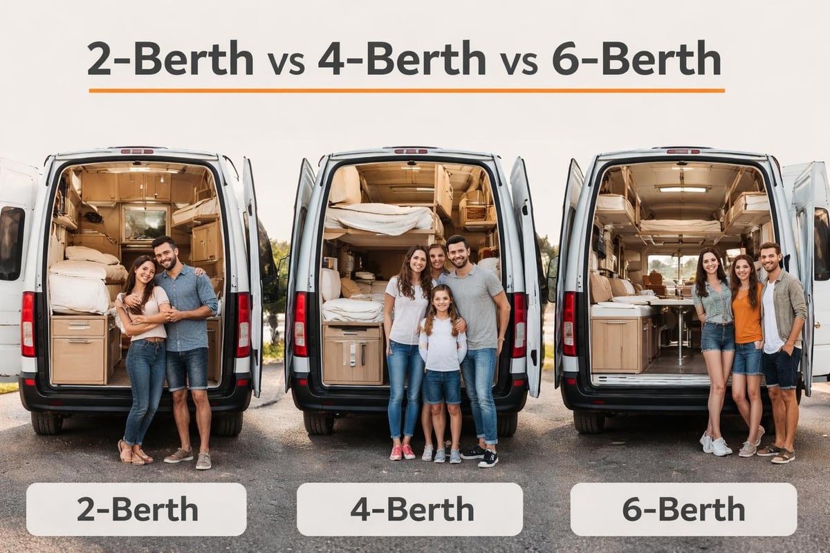 Different camper van types and their features