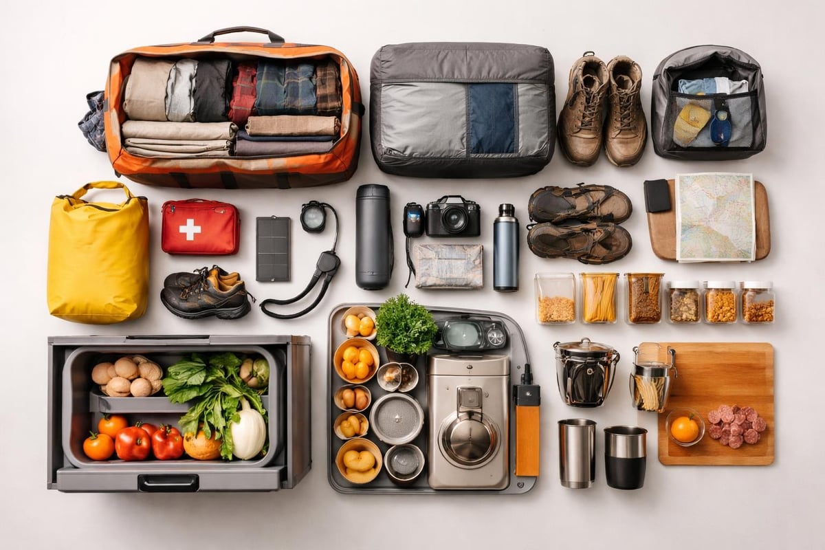 Camper van packing essentials