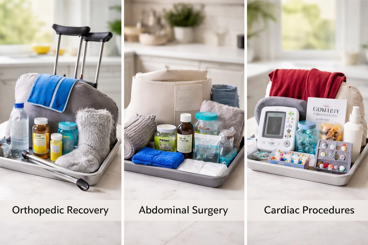 Surgery-specific package contents