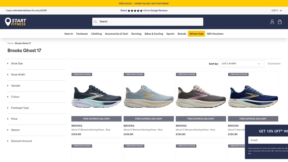 Top 8 Discount Running Gear Picks for 2026 - Brooks Ghost 17 Running Shoes