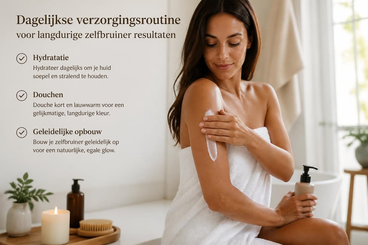 Onderhoud zelfbruiner teint