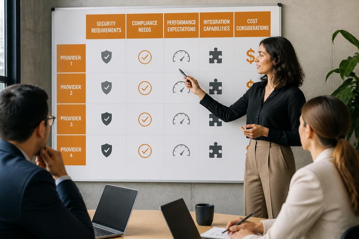 Cloud service evaluation criteria
