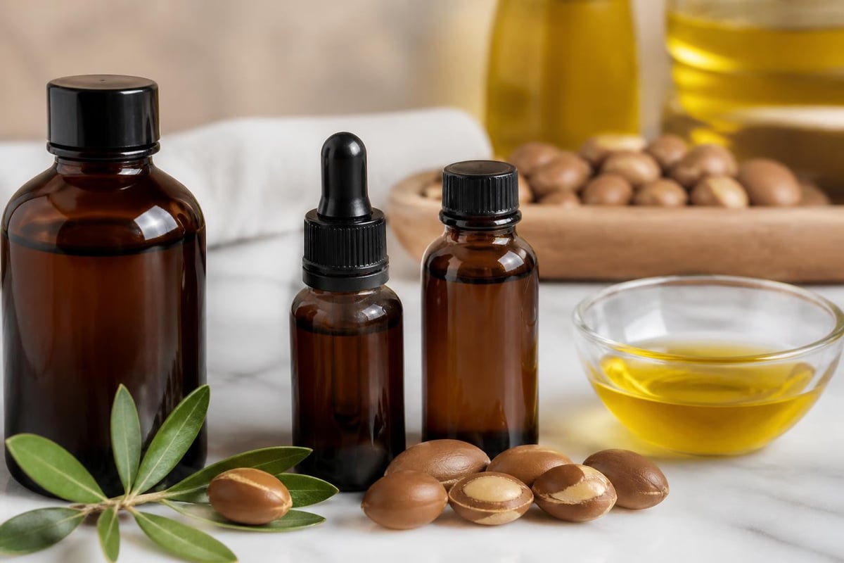 Quality indicators for argan beard oil