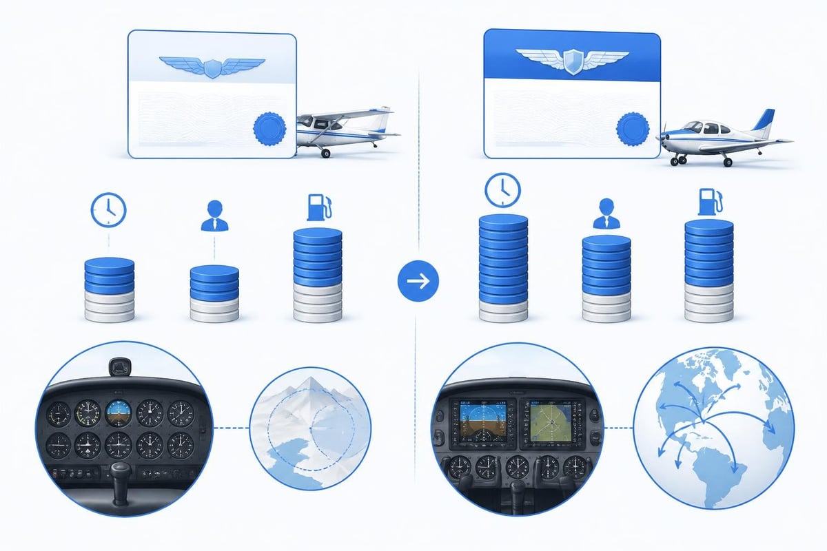 Recreational pilot cost comparison
