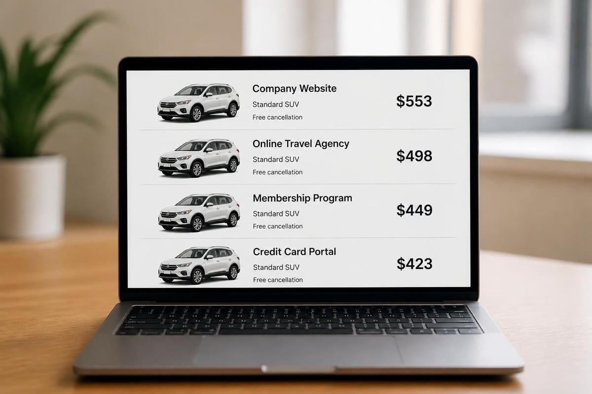 Booking channel comparison