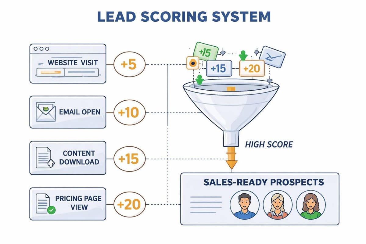 HubSpot lead scoring workflow