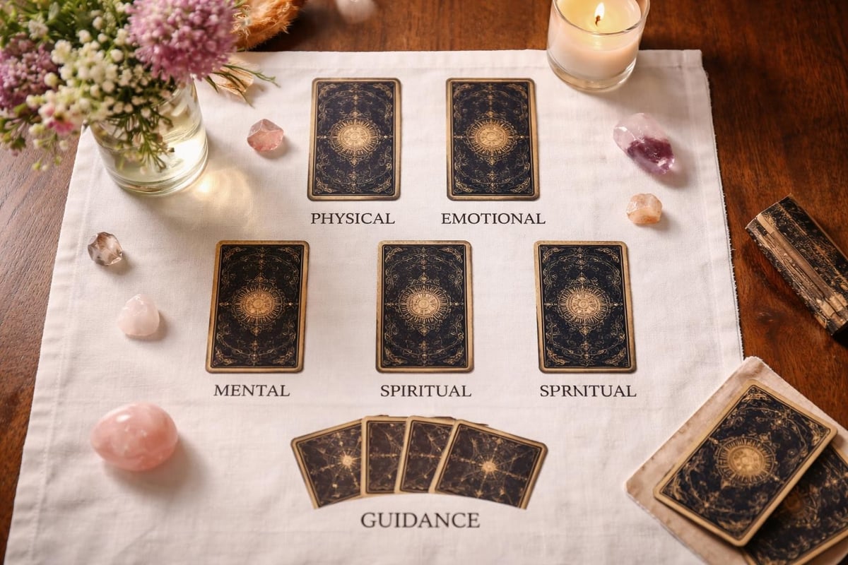 Weekly tarot spread layout