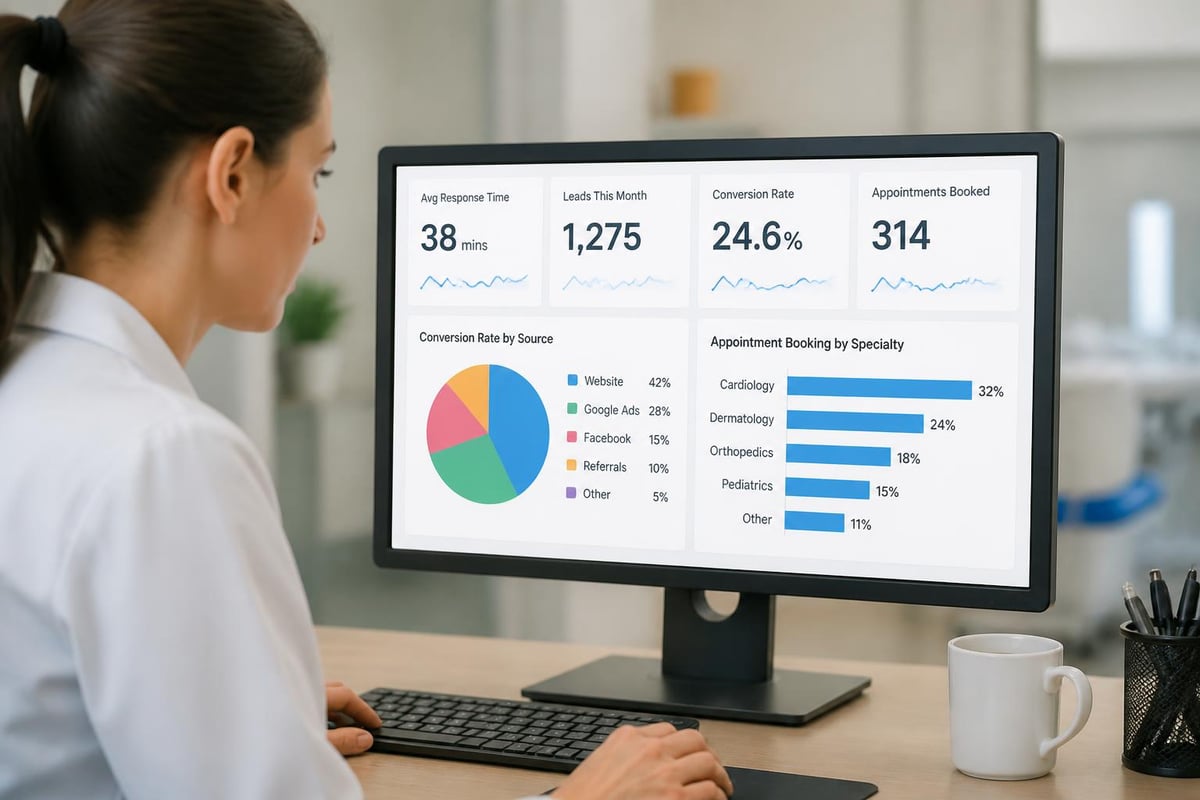 Lead tracking dashboard metrics