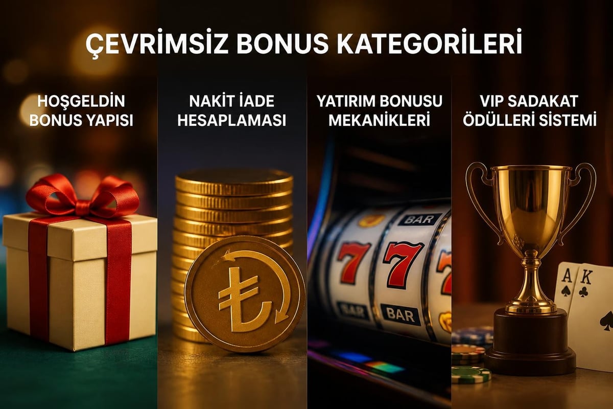 Bonus türleri karşılaştırması
