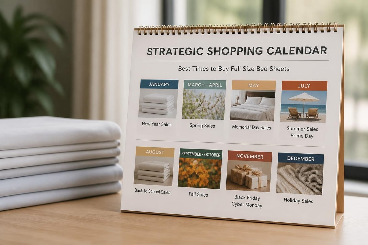 Bed sheets shopping timeline
